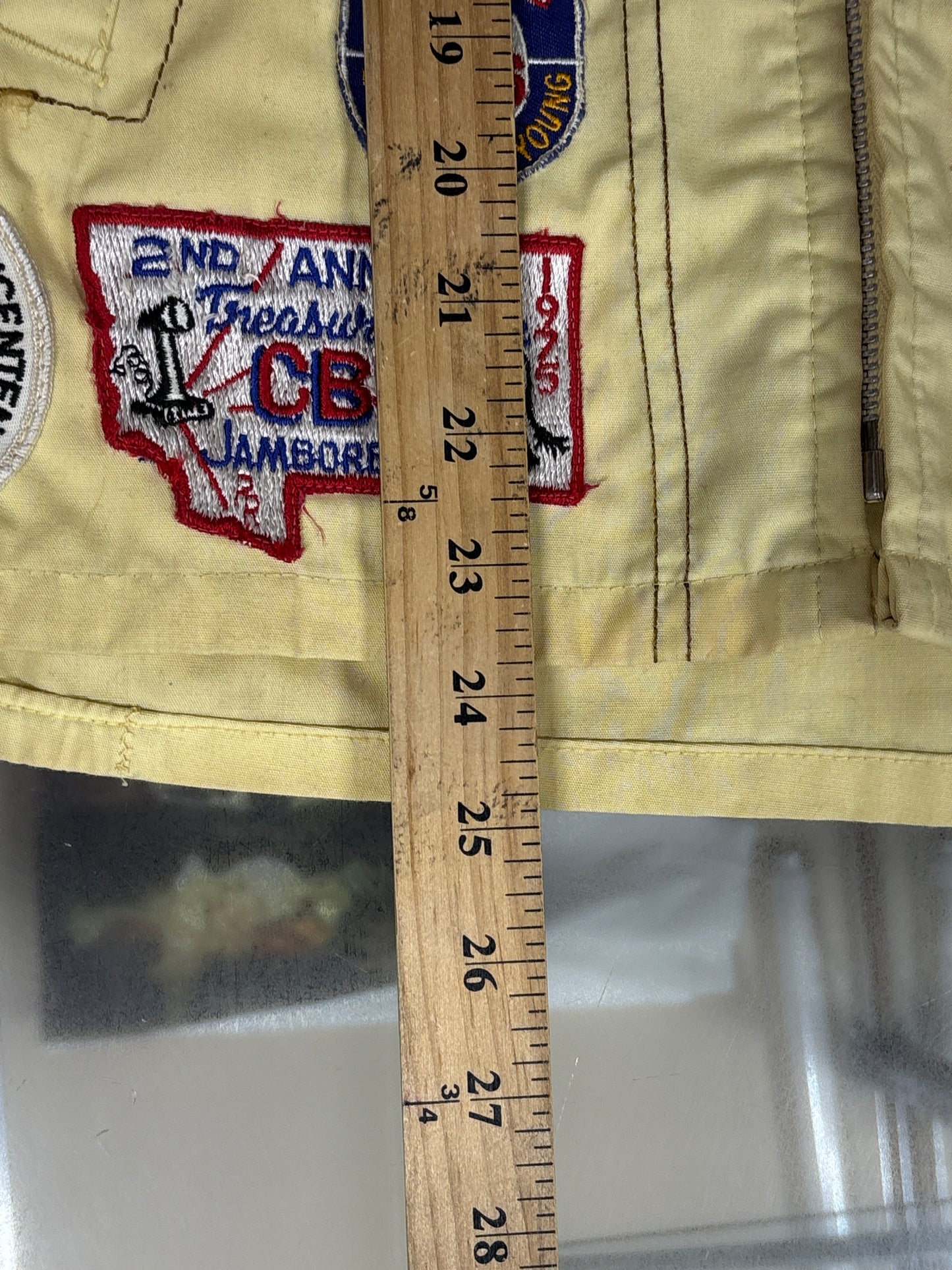 Vintage 70's Windbreaker Jacket CB Radio Patches All Over Size Large