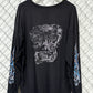 Vintage Easy Riders Flame Sleeve Biker Long Sleeve Shirt Size XXL