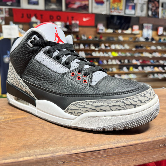 Jordan 3 'Black Cement (2018)' Size 9