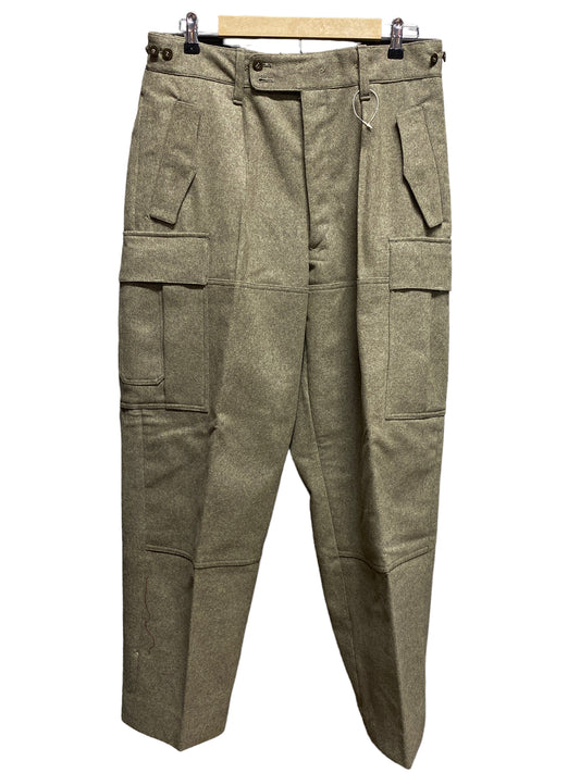 Vintage Korean Era War Heavy Wool Trousers Size 33x31