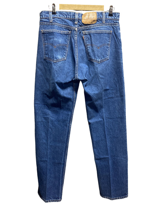 Vintage Levi Made in USA 505 Orange Tab Medium Wash Denim Jeans Size 34x32