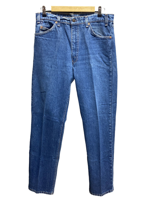 Vintage Levi Made in USA 505 Orange Tab Medium Wash Denim Jeans Size 34x32
