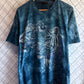 Vintage Habitat White Tigers Nature Big Print Graphic Tee Size Medium
