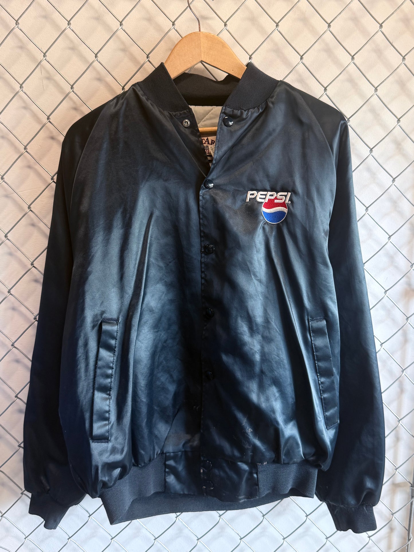 Vintage 90's Pepsi Satin Bomber Jacket Size Large