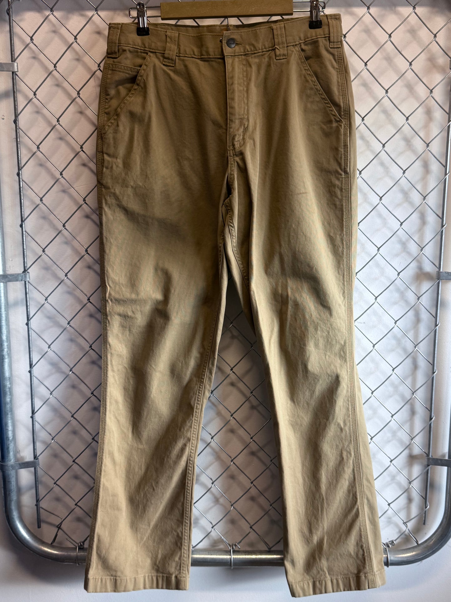 Carhartt Relaxed Fit Light Brown Carpenter Pants Size 33x31