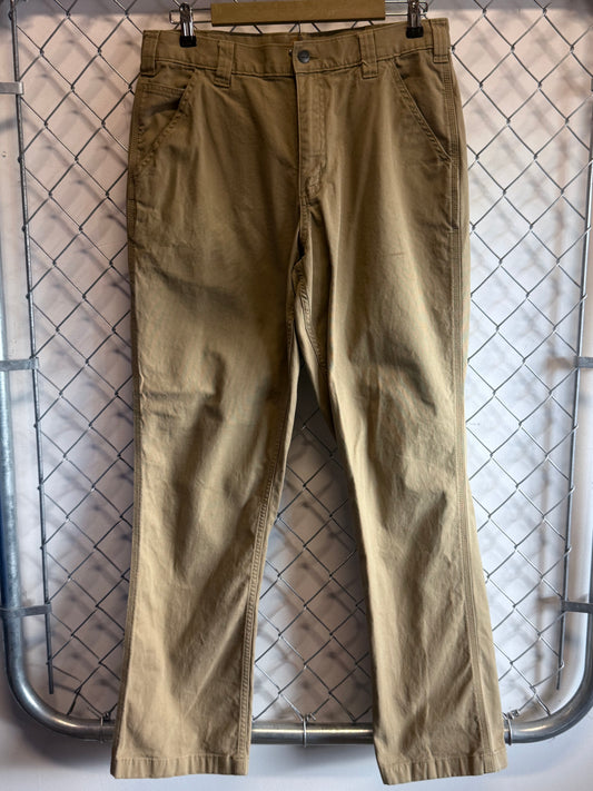 Carhartt Relaxed Fit Light Brown Carpenter Pants Size 33x31