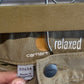 Carhartt Relaxed Fit Light Brown Carpenter Pants Size 33x31