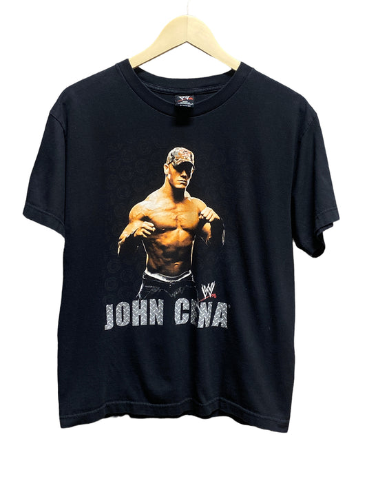 Vintage John Cena WWF WWE Wrestling Tee Size XL (Youth) Mens Small