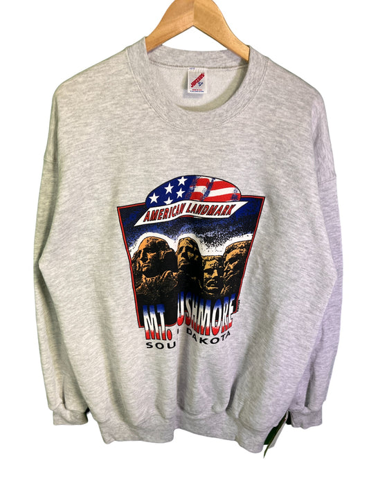 Vintage 90's Jerzees Mount Rushmore South Dakota Crewneck Size XL