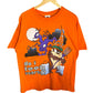 Vintage 90's Looney Tunes Taz Do I Look Scared Halloween Tee Size XL