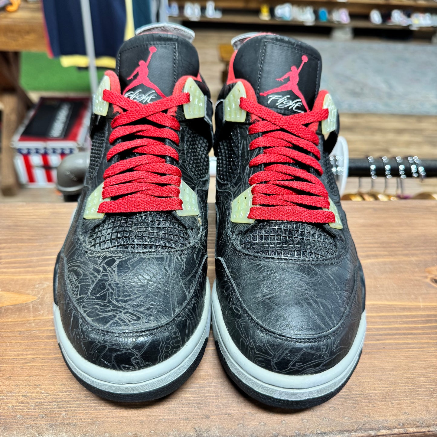 Jordan 4 'Rare Air Black Laser' Size 9.5