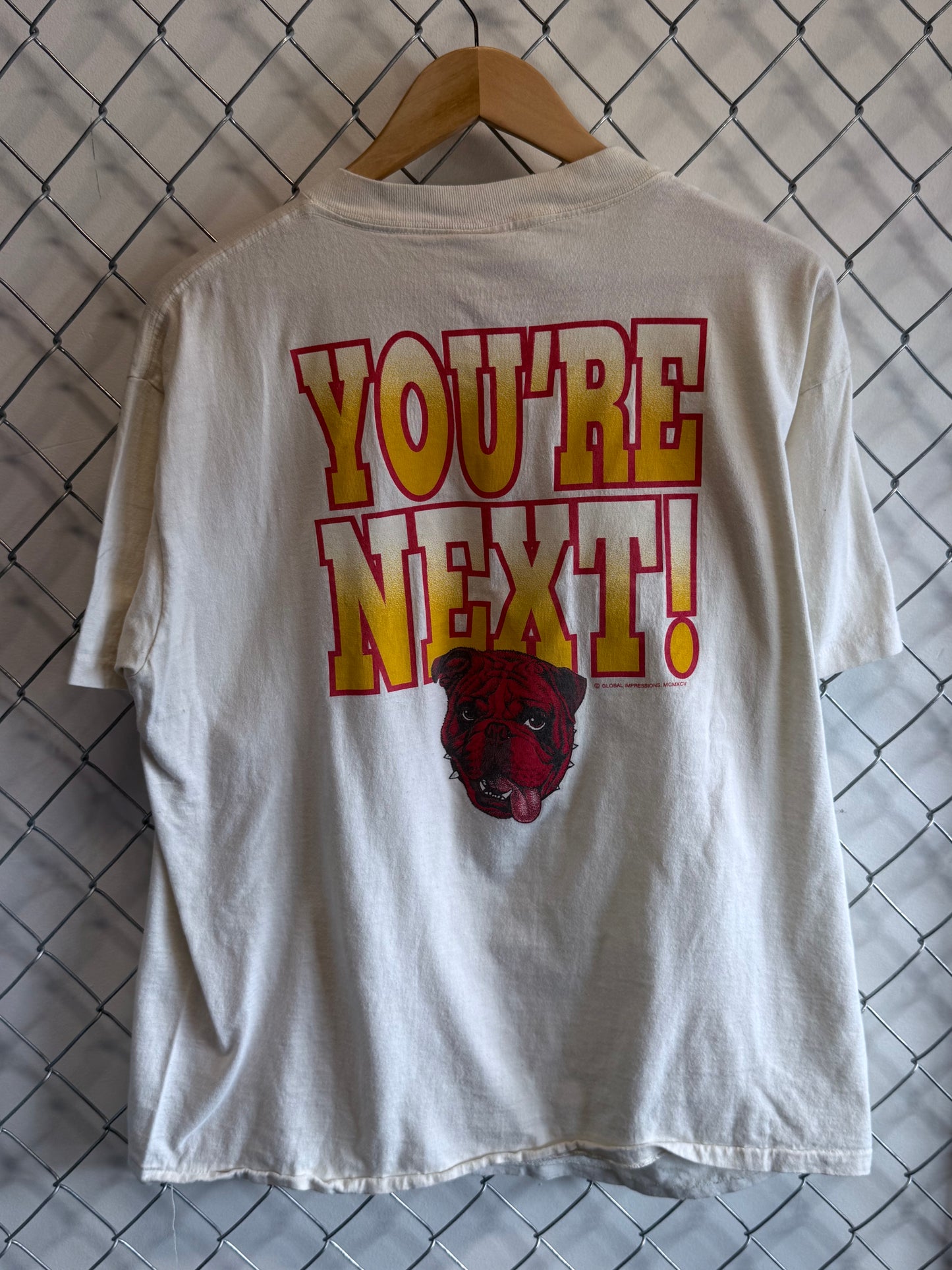Vintage 90's Lead Dog Does Who He Wants Graphic Tee Size Large