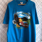 Vintage Harley Ride in Paradise Hawaii Biker Graphic Tee Size XL