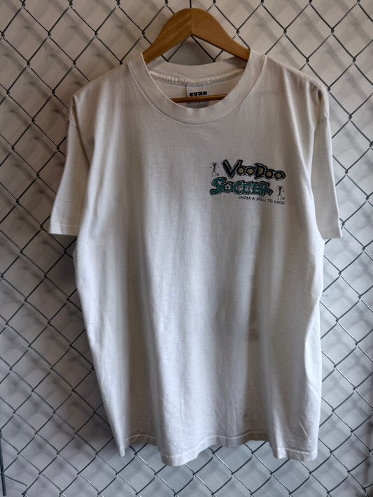 Vintage 90's Voodoo Soccer Under a Spell Graphic Tee Size Large