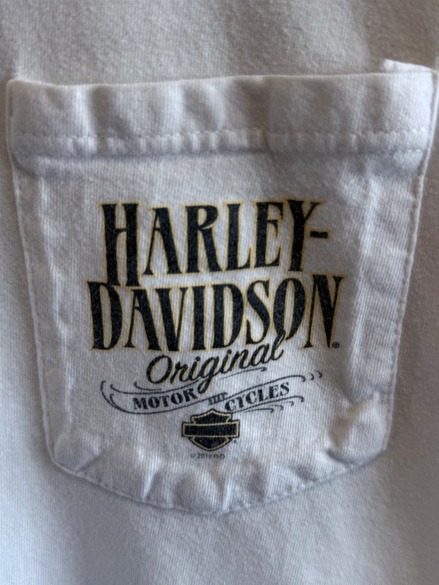 Harley Davidson Cherokee North Carolina Long Sleeve Biker Shirt Size Large