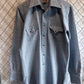 Vintage H Bar C Westernwear Pearl Snap Button Up Shirt Size Large