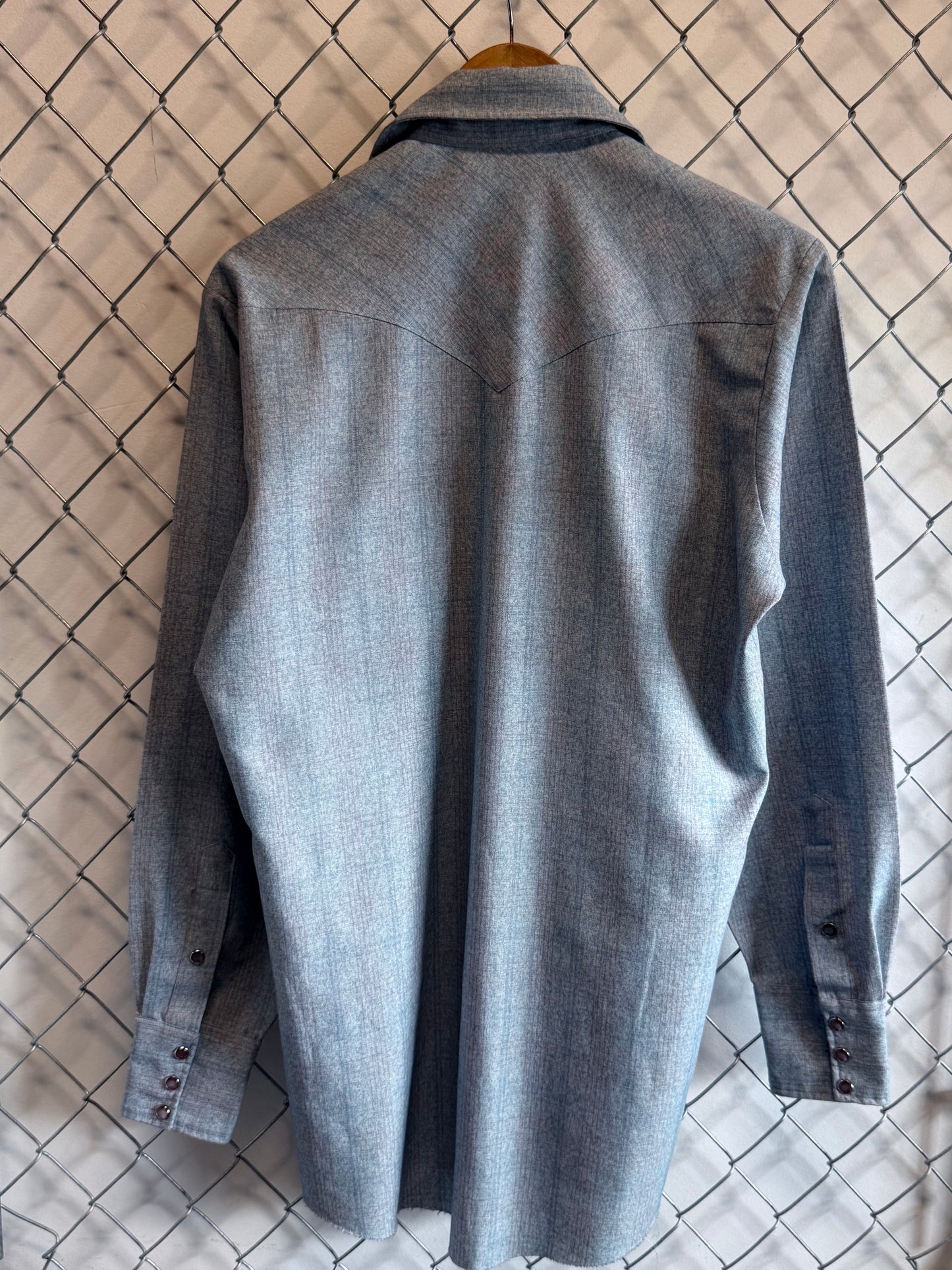 Vintage H Bar C Westernwear Pearl Snap Button Up Shirt Size Large