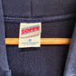 Vintage 90's US Navy Blue Lightweight Zip Up Hoodie Size Medium