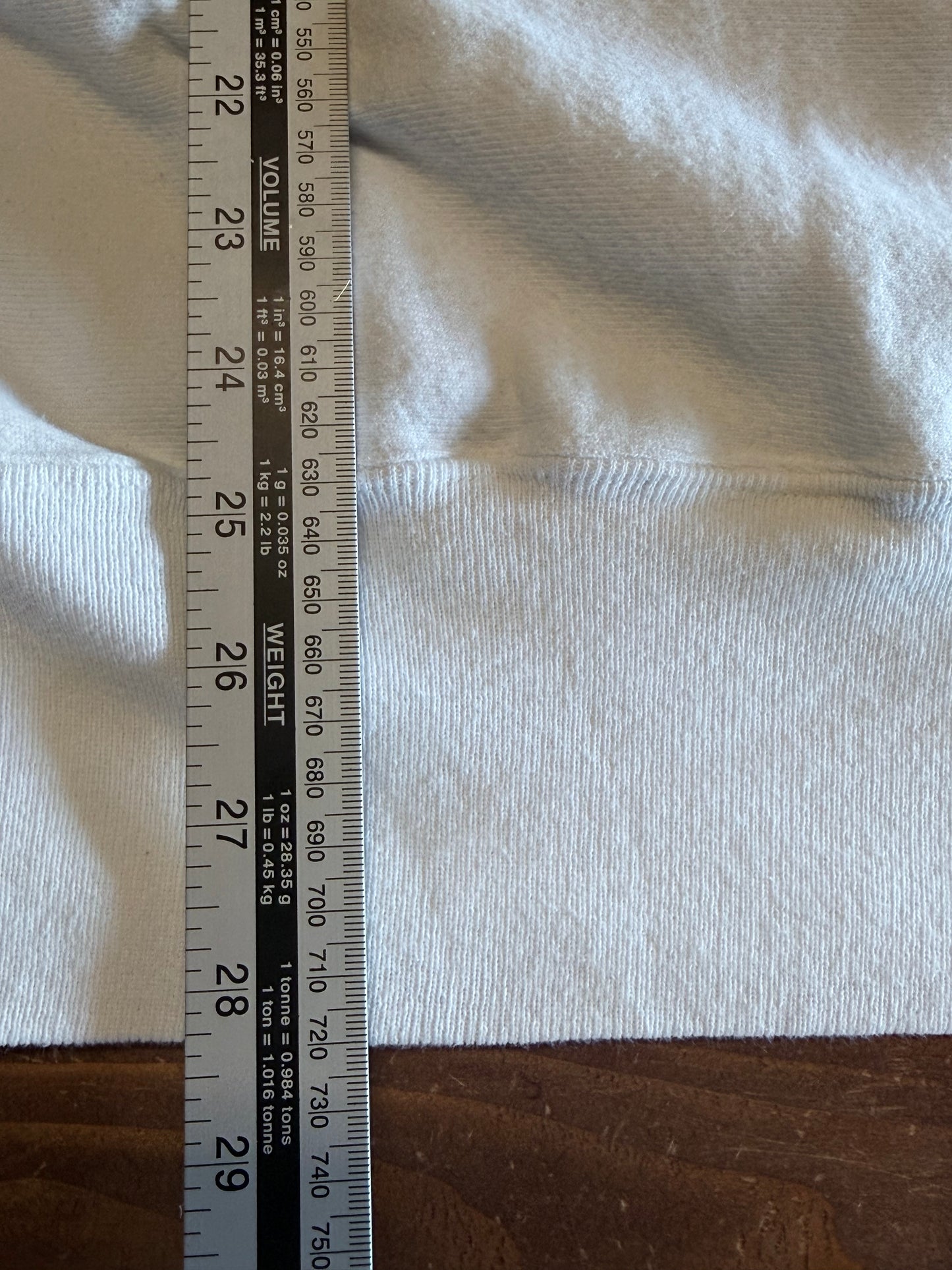 Vintage 90's Champion Reverse Weave White Blank Sweater Size XL