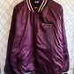 Vintage 90's Maroon Red Satin Bomber Jacket Size XXL