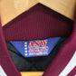 Vintage 90's Maroon Red Satin Bomber Jacket Size XXL