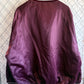Vintage 90's Maroon Red Satin Bomber Jacket Size XXL