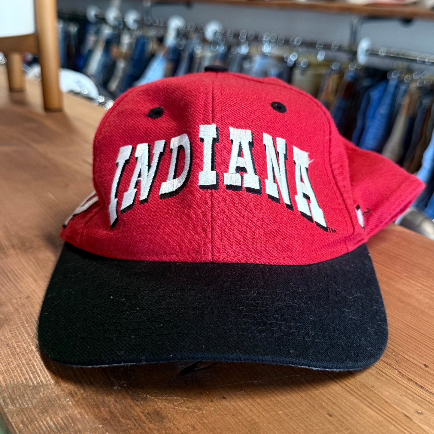 Vintage 90's Indiana Hoosiers Fitted Hat Size 7 3/8