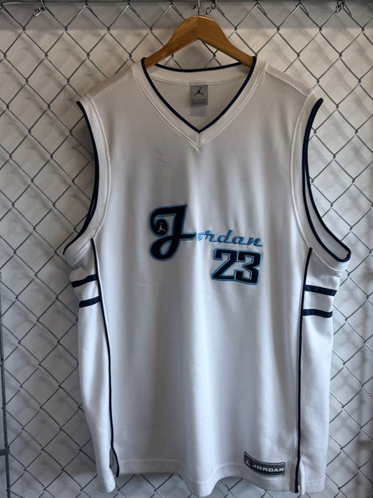 Vintage Y2k Jordan Brand #23 White Jersey Size XXL