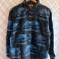 Vintage Barn Fly Western Campfire Button Up Shirt Size Large