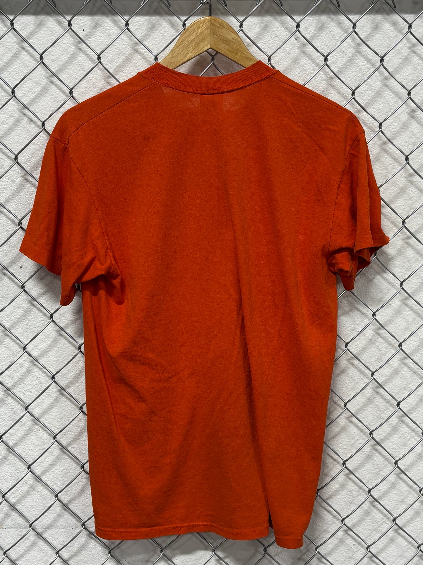 Vintage 90's Logo 7 Denver Broncos NFL Helmet Football Tee Size Large