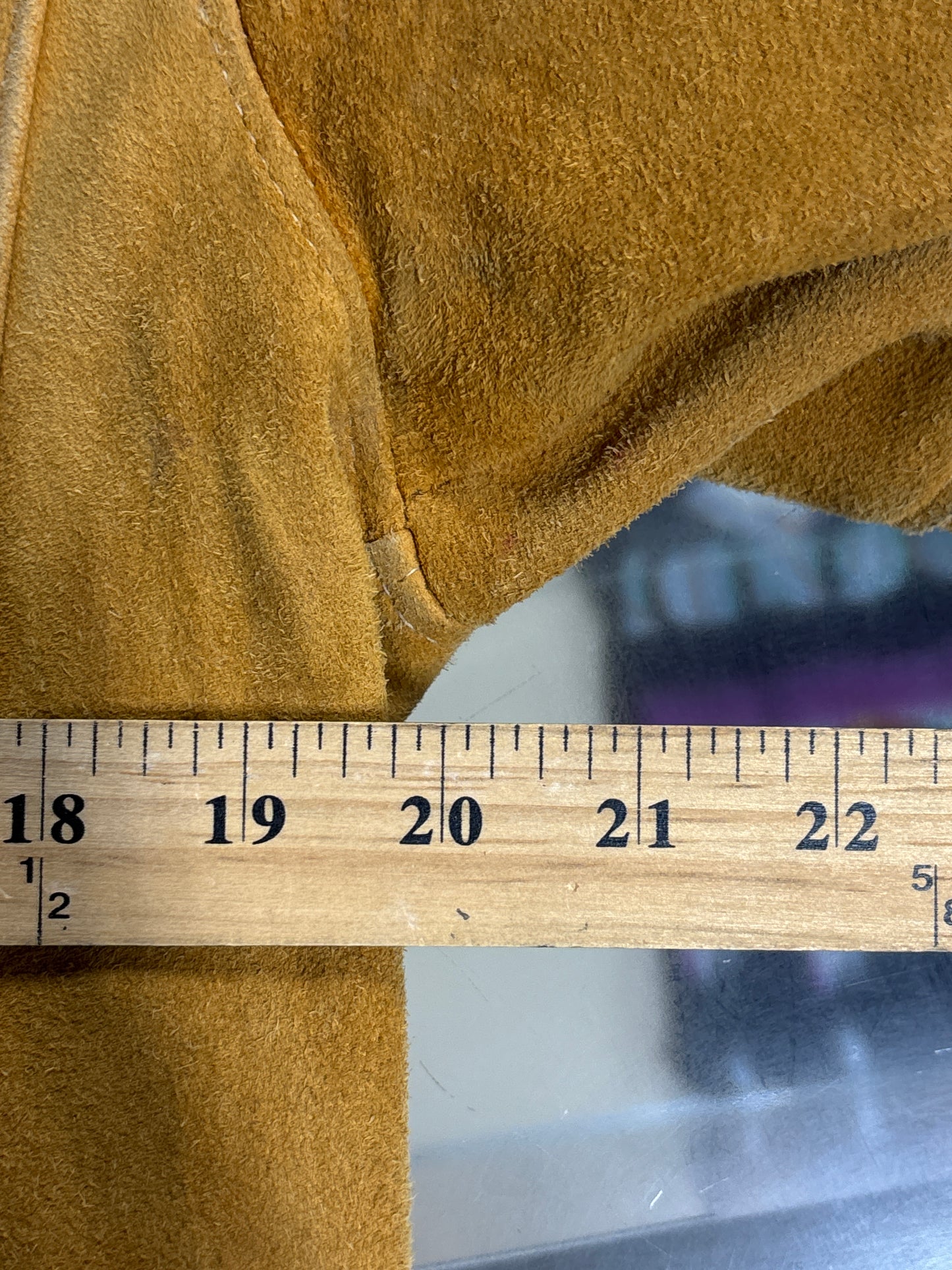 Vintage 70's Buckskin Leather Suede Brown Jacket Size Large
