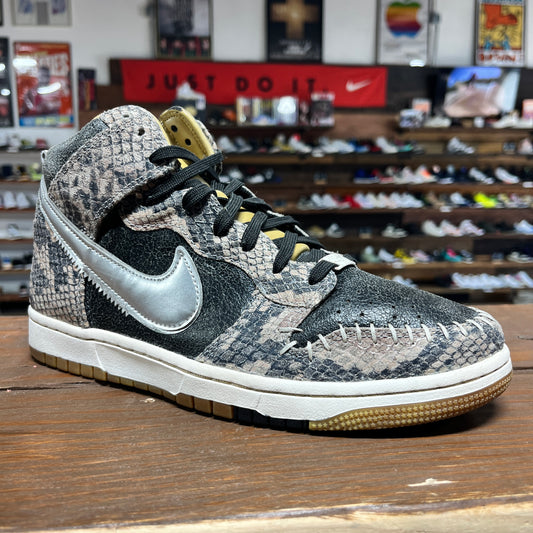 Nike Dunk High CMFT' Snakeskin' Size 8.5