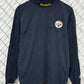 Vintage 90's Starter Pittsburgh Steelers Mock Neck Long Sleeve Shirt Size Large