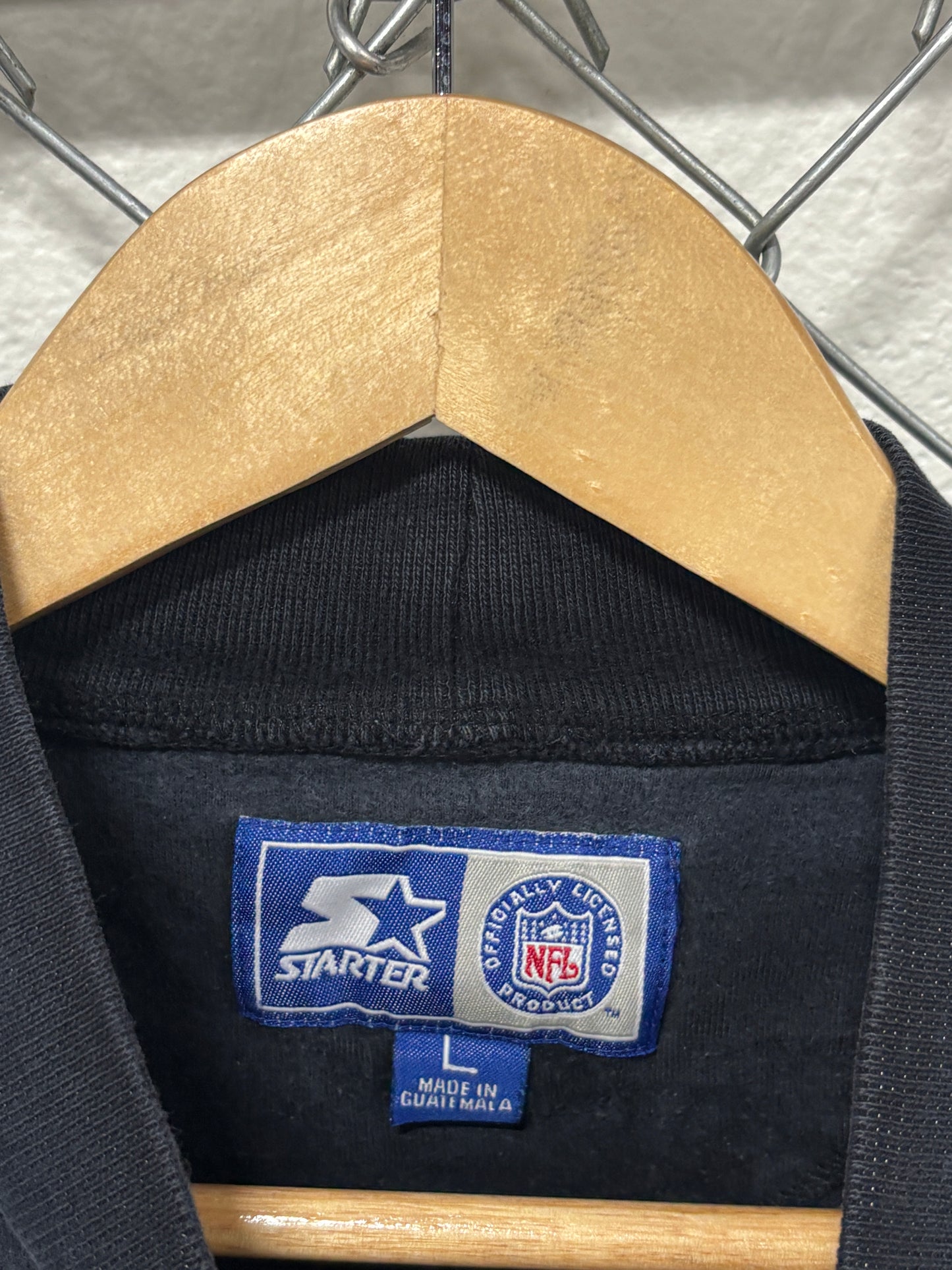 Vintage 90's Starter Pittsburgh Steelers Mock Neck Long Sleeve Shirt Size Large