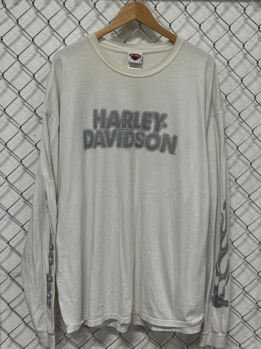 Harley Davidson Grand Canyon Arizona Flame Sleeves Long Sleeve Shirt Size 3XL