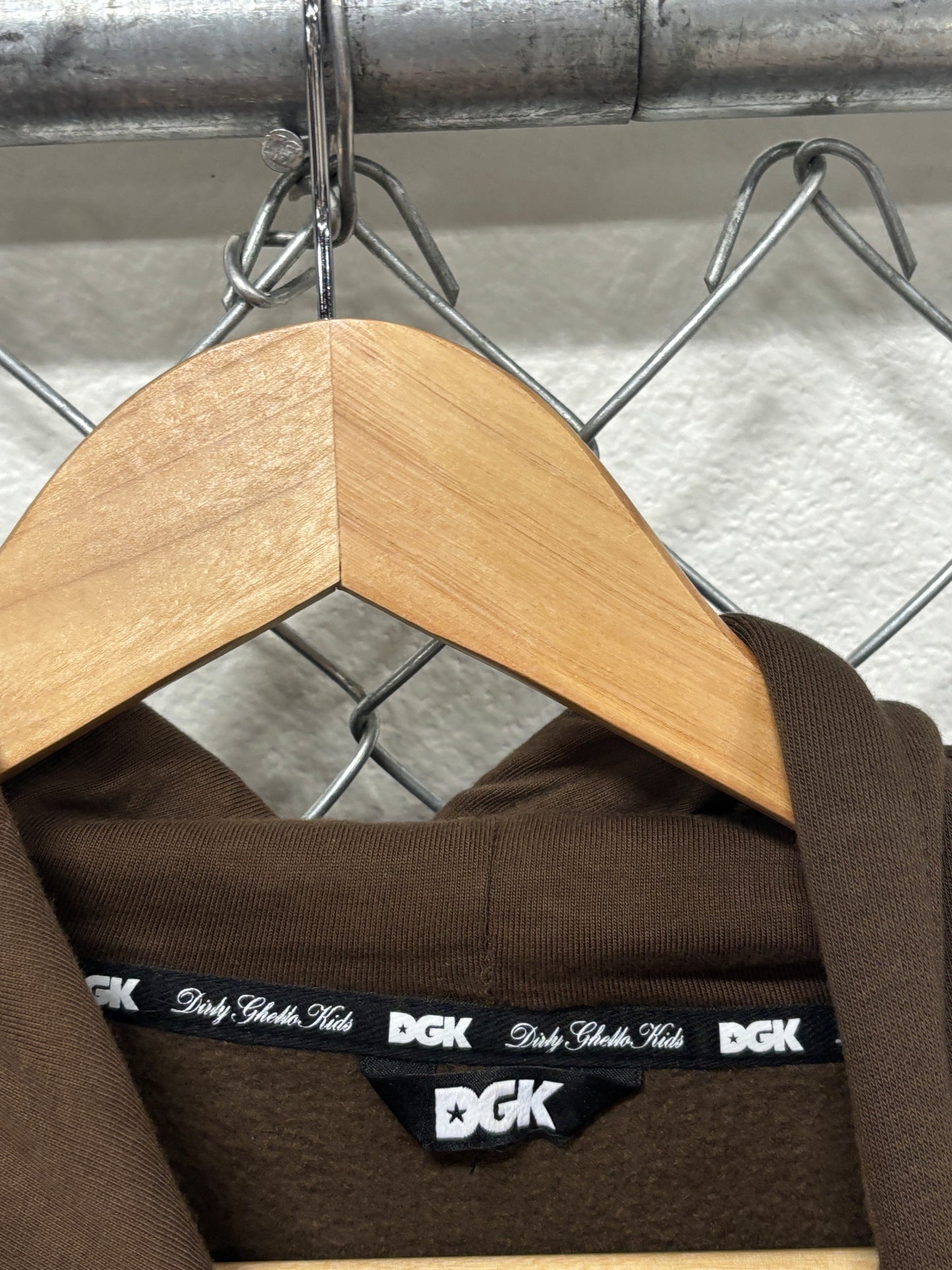 DGK Brown Spiderweb Hoodie Size XL