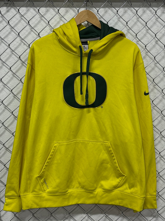 Nike Oregon Ducks Therma Fit Center Swoosh Hoodie Size XL