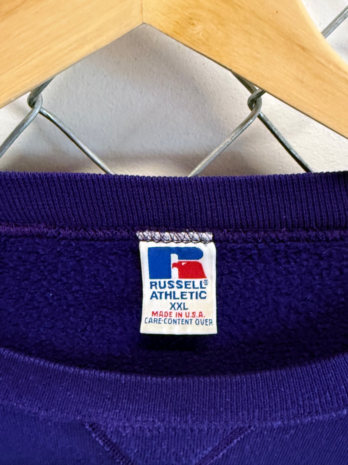 Vintage 90's Russell Athletics Vikings Pro Line Crewneck Sweater Size XXL