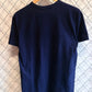 CDG Play Two Hearts Navy Blue Shirt Size Large