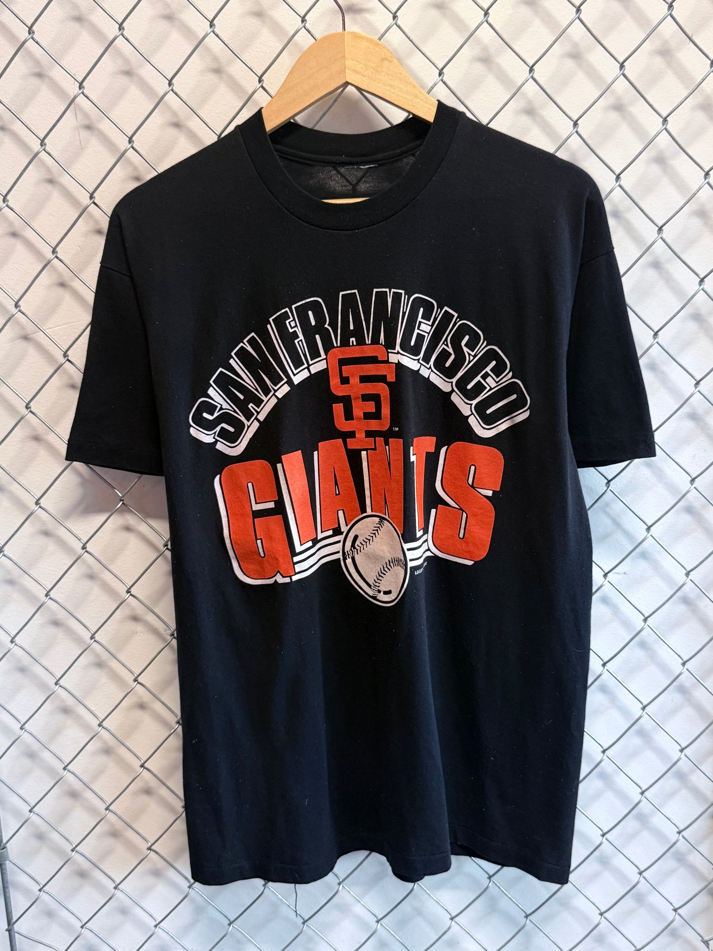 Vintage 1988 San Francisco Giants Baseball Logo Graphic Tee Size Large