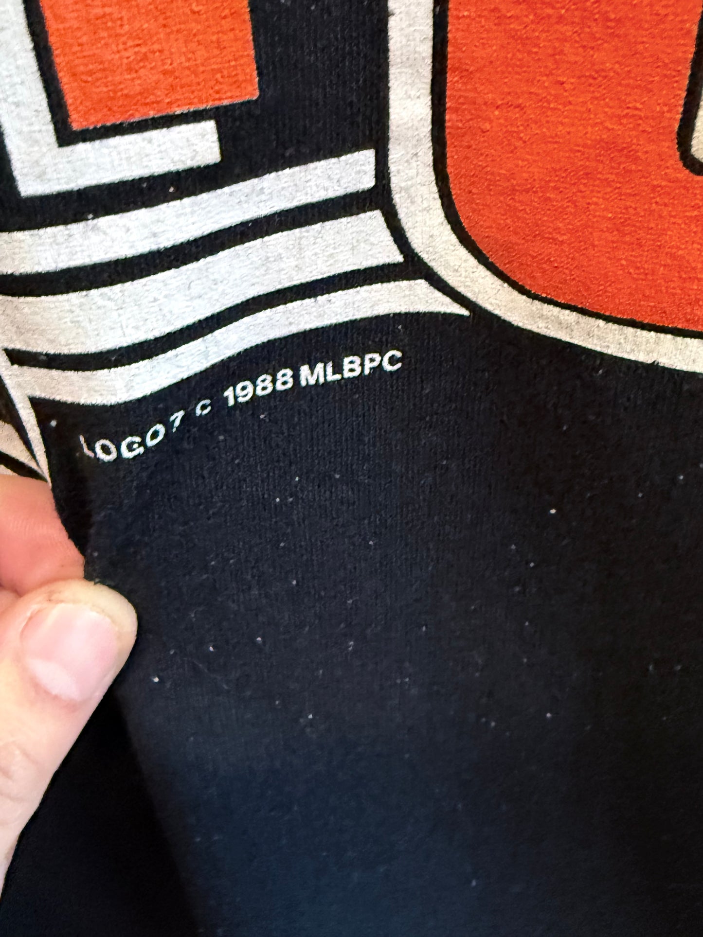 Vintage 1988 San Francisco Giants Baseball Logo Graphic Tee Size Large