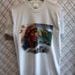 Vintage 90's Native American Chief Art Graphic Tee Size Large