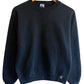 Vintage 90's Russell Athletic Black Blank Crewneck Sweater Size Small (Youth L)