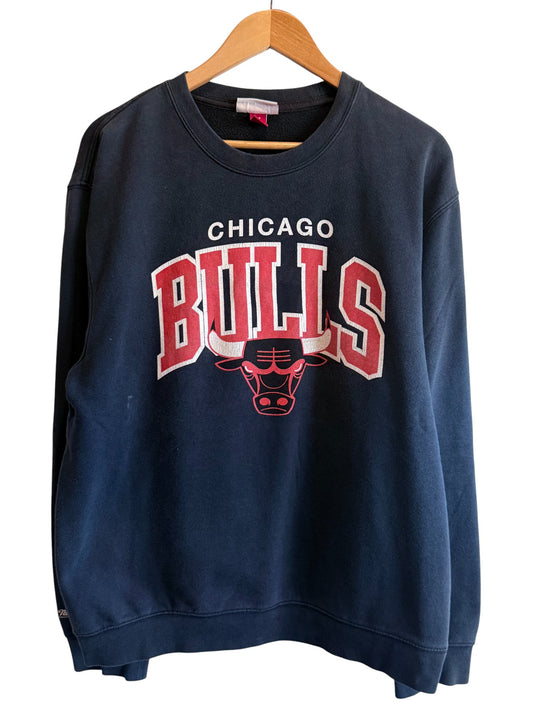Mitchell & Ness Chicago Bulls NBA Logo Sweater Size XL