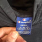 Vintage Y2K Champion Spellout Black Hoodie Size Small