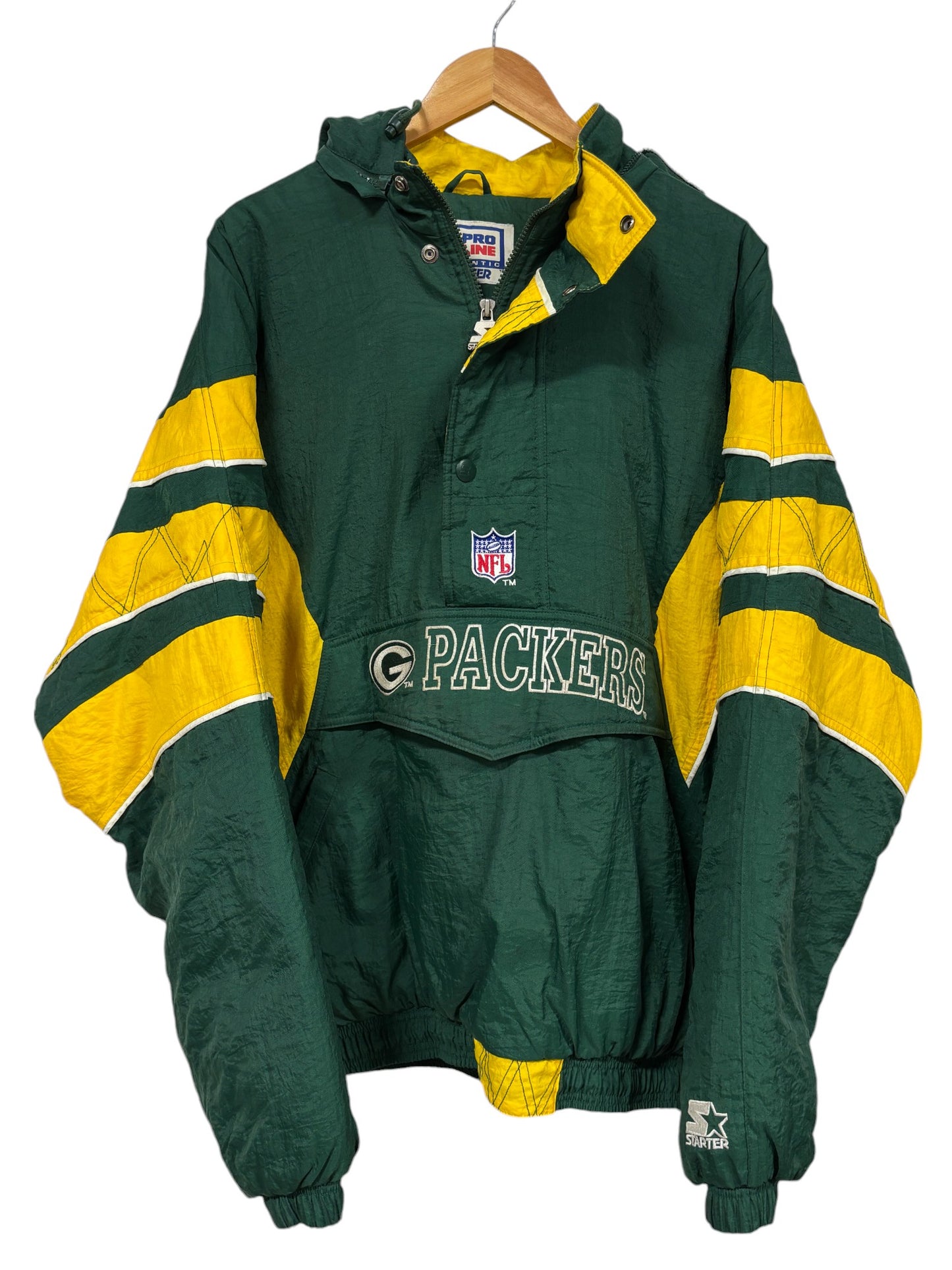 Vintage 90's Starter Green Bay Packers Puffer Jacket Size XXL