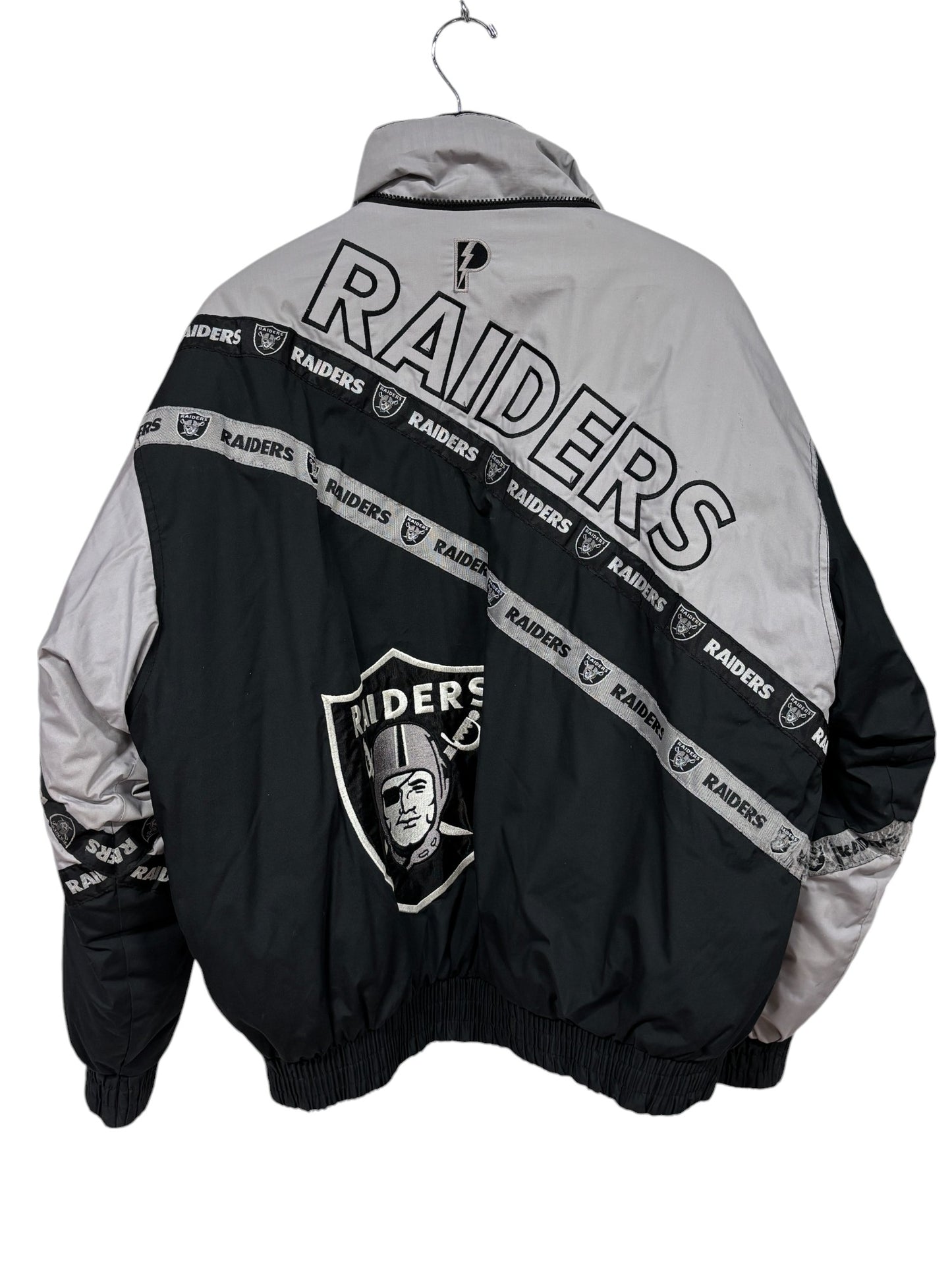 Vintage 90's Pro Player Oakland Raiders Big Puffer Jacket Size XL