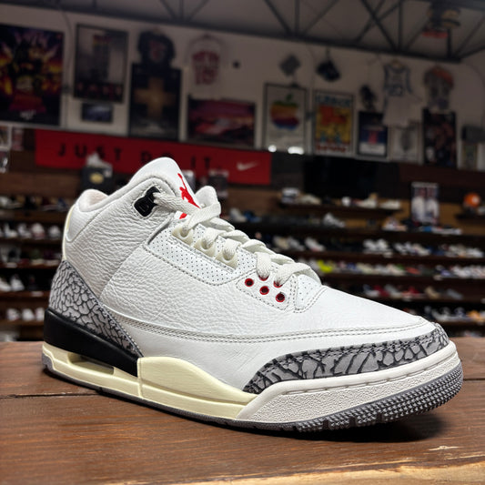 Jordan 3 'Reimagined White Cement' Size 8.5