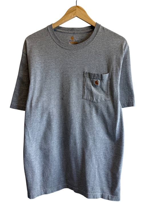 Carhartt Grey Blank Pocket Tee Size Large