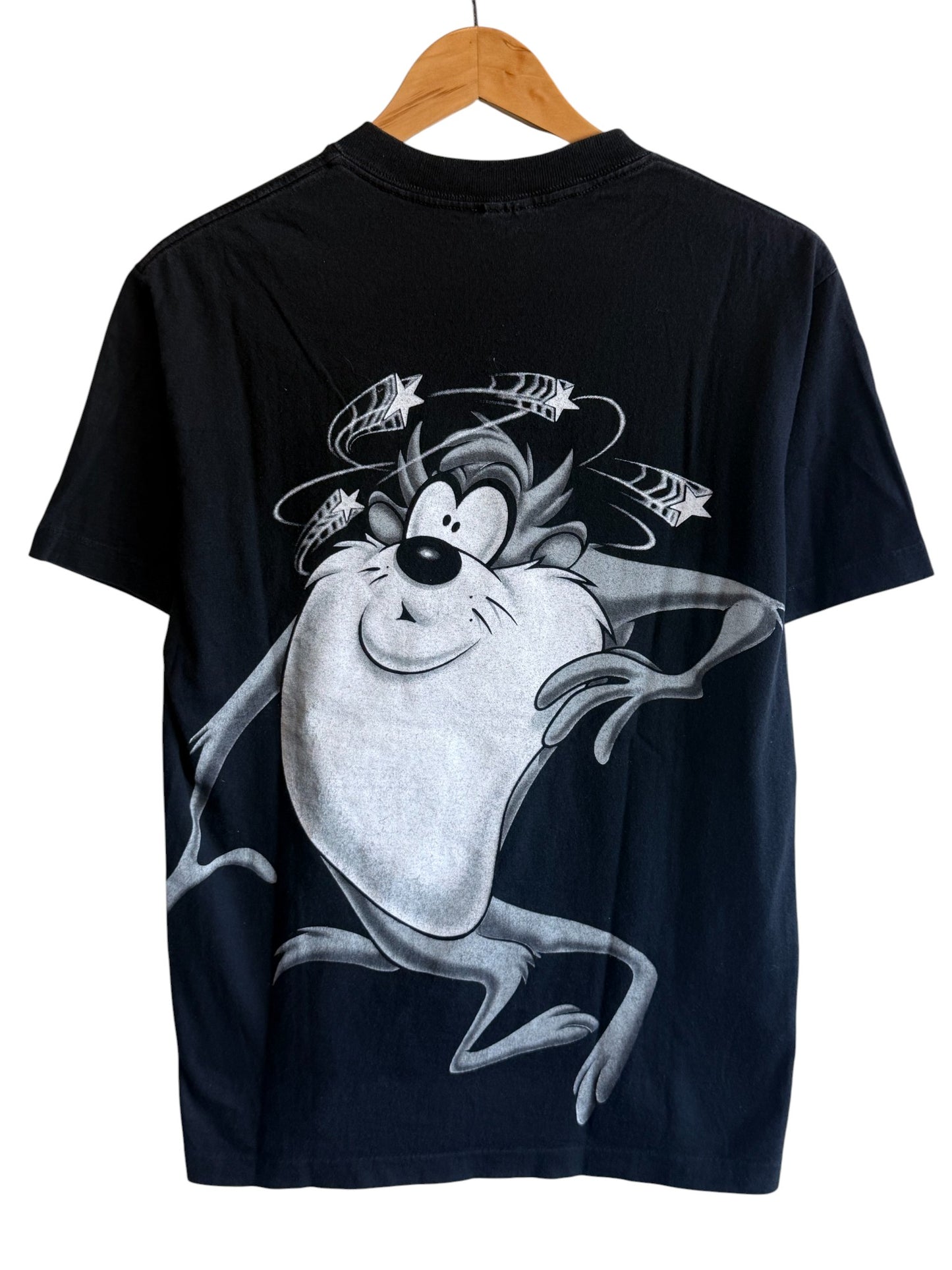 Vintage 90's Looney Tunes Taz Cyclone Cartoon Graphic Tee Size Medium